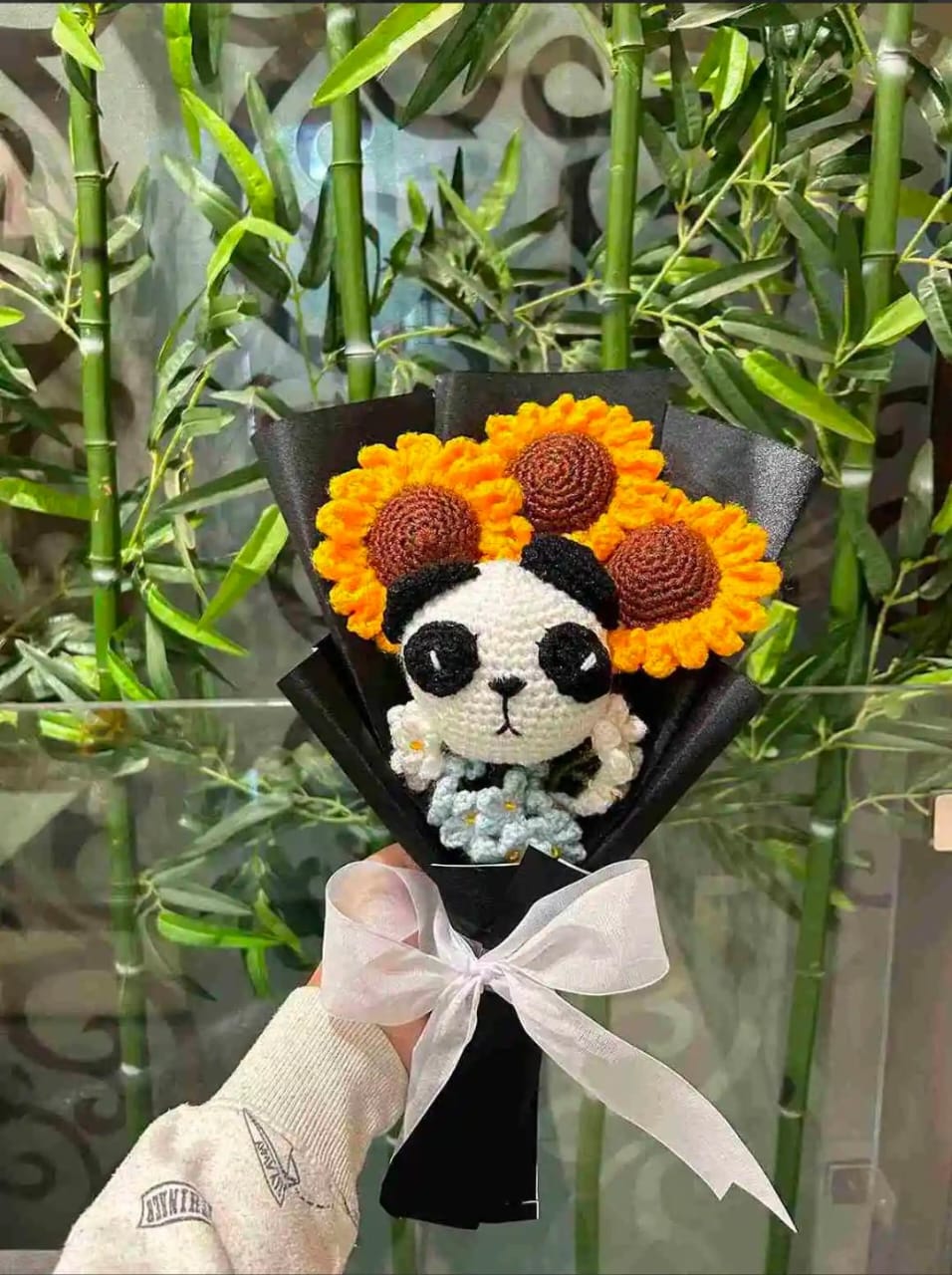 Panda Sunflower Bouquet