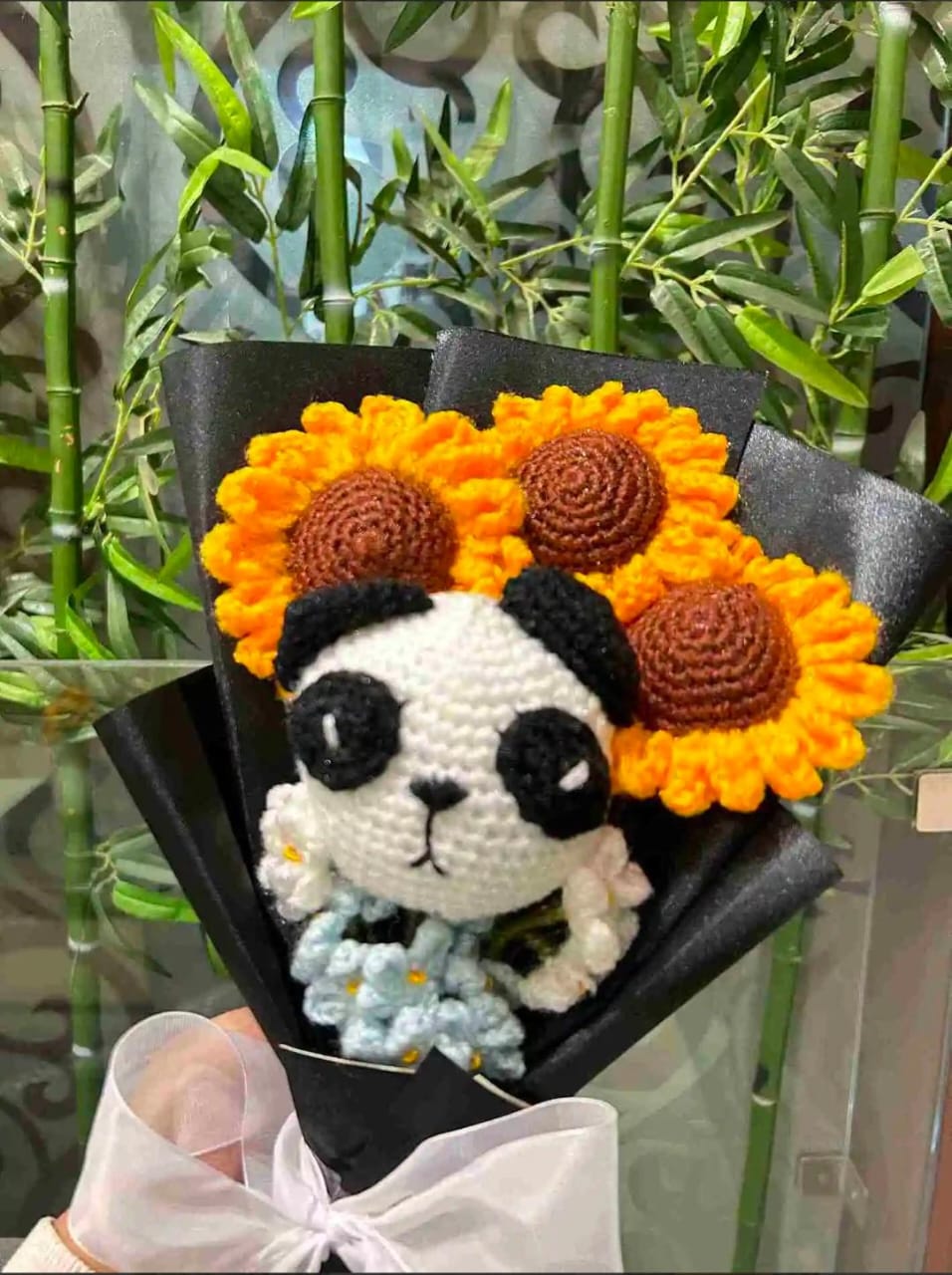 Panda Sunflower Bouquet